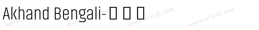 Akhand Bengali字体转换